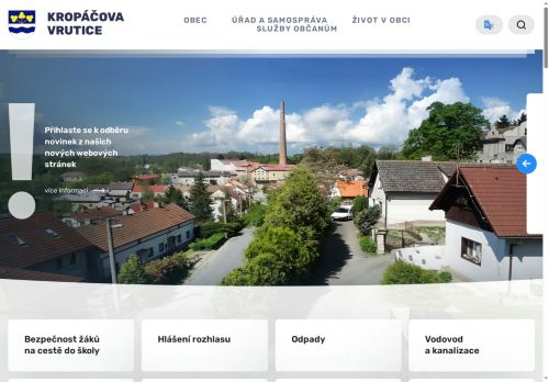 Zobrazit webové stránky Obecní úřad Kropáčova Vrutice