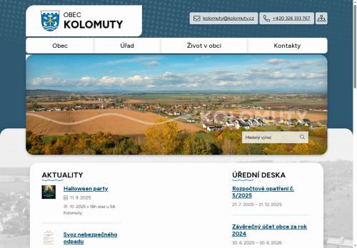 Zobrazit webové stránky Obecní úřad Kolomuty