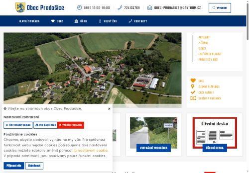 Zobrazit webové stránky Obecní úřad Prodašice