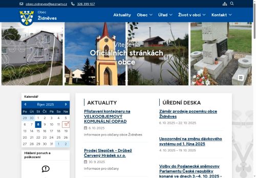 Zobrazit webové stránky Obecní úřad Židněves