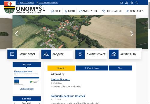 Zobrazit webové stránky Obecní úřad Onomyšl