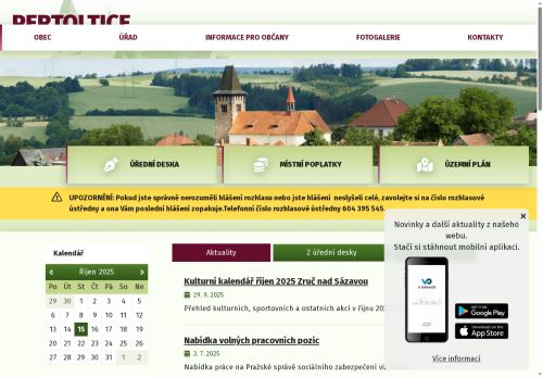 Zobrazit webové stránky Obecní úřad Pertoltice