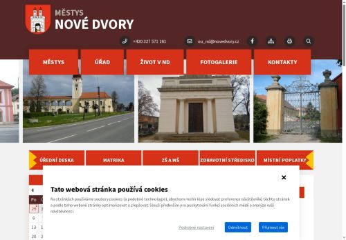 Zobrazit webové stránky Úřad městyse Nové Dvory