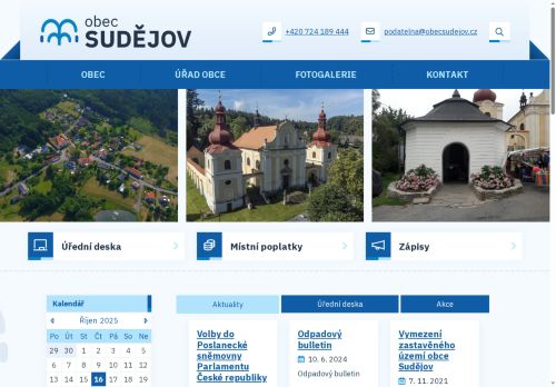 Zobrazit webové stránky Obecní úřad Sudějov