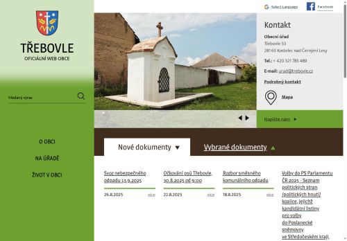 Zobrazit webové stránky Obecní úřad Třebovle