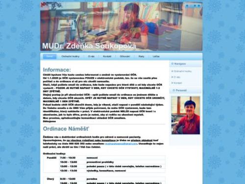 Praktický lékař pro děti a dorost - MUDr. Zdenka Soukopová