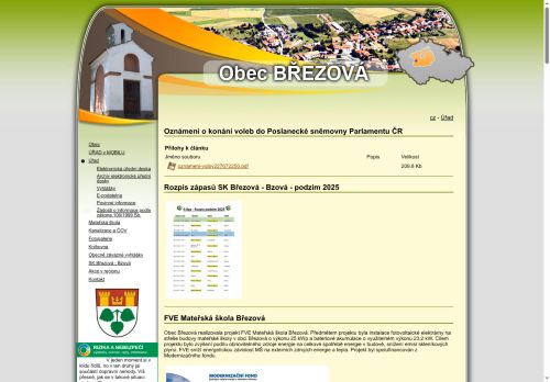 Zobrazit webové stránky Obecní úřad Březová