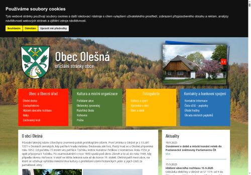Zobrazit webové stránky Obecní úřad Olešná