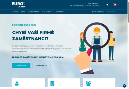 Euro-Jobs s.r.o. nabízí práci na pozici Montážní dělníci (m/ž) v obci Kolín