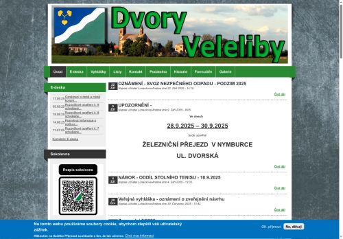 Zobrazit webové stránky Obecní úřad Dvory