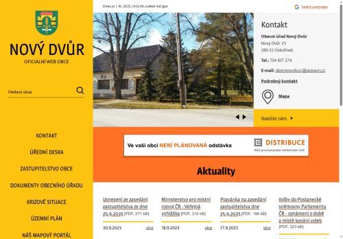 Zobrazit webové stránky Obecní úřad Nový Dvůr