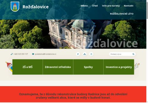 Zobrazit webové stránky Městský úřad Rožďalovice