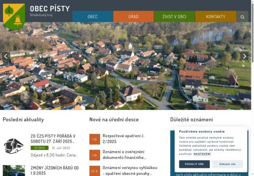 Zobrazit webové stránky Obecní úřad Písty