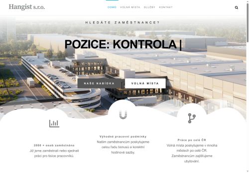 Hangist s.r.o. nabízí práci na pozici Kontrola kvality v obci Kosmonosy