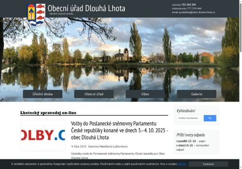 Zobrazit webové stránky Obecní úřad Dlouhá Lhota