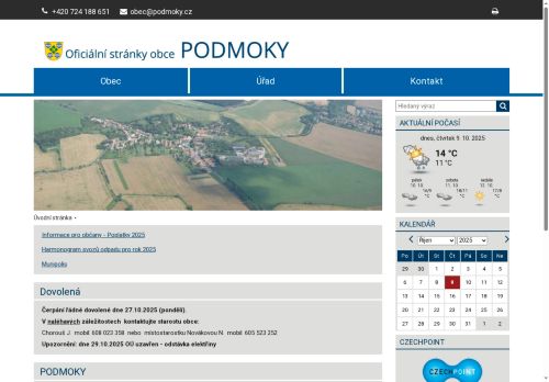 Zobrazit webové stránky Obecní úřad Podmoky