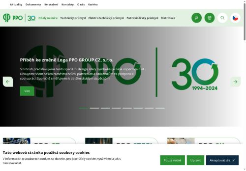 Webové stránky PPO GROUP CZ, s.r.o., Znojmo