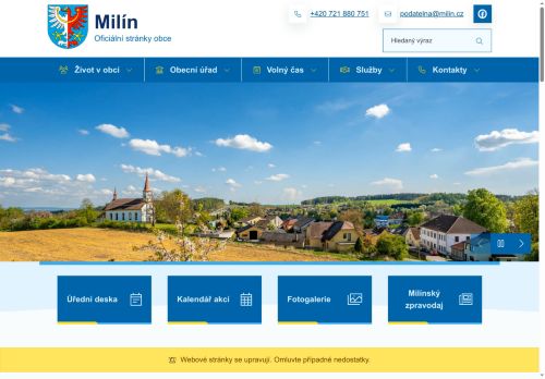 Zobrazit webové stránky Obecní úřad Milín