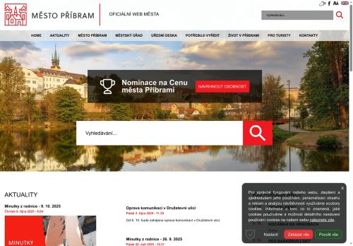 Zobrazit webové stránky Městský úřad Příbram