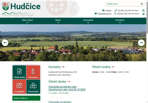 Zobrazit webové stránky Obecní úřad Hudčice