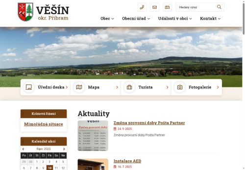 Zobrazit webové stránky Obecní úřad Věšín