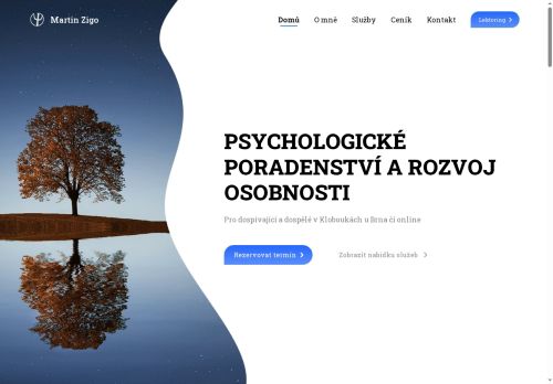 Zobrazit webové stránky Martin Zigo - Psychologické poradenství