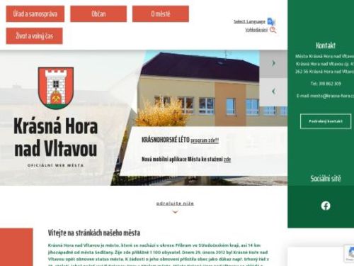 Městský úřad Krásná Hora nad Vltavou