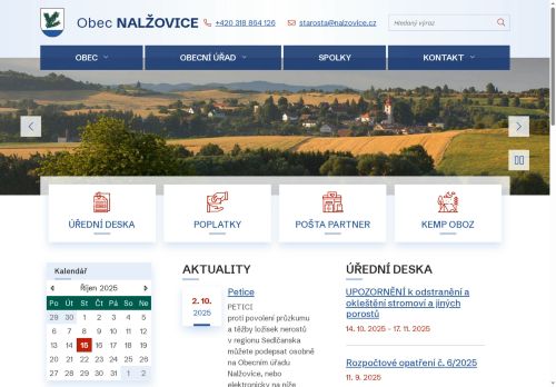 Zobrazit webové stránky Obecní úřad Nalžovice
