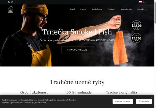 Webové stránky Trnečka Smoked Fish s.r.o., Suchý