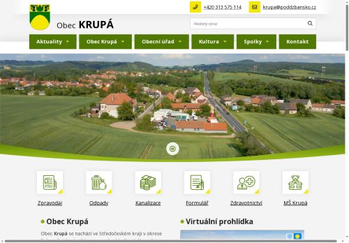 Zobrazit webové stránky Obecní úřad Krupá