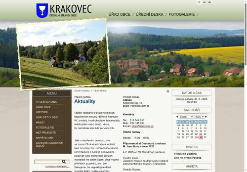 Zobrazit webové stránky Obecní úřad Krakovec