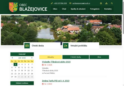 Zobrazit webové stránky Obecní úřad Blažejovice