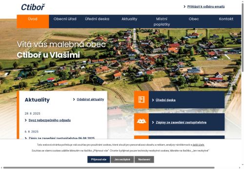 Zobrazit webové stránky Obecní úřad Ctiboř