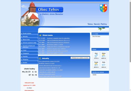 Zobrazit webové stránky Obecní úřad Tehov
