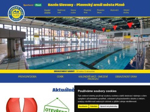 Bazén Slovany - Plavecký areál města Plzně