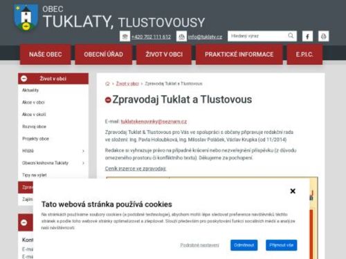 Zpravodaj Tuklat a Tlustovous