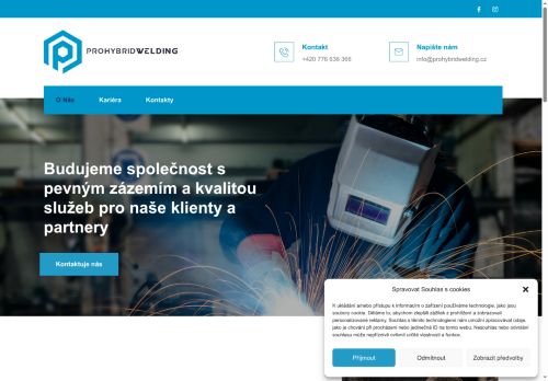 PROHYBRIDWELDING s.r.o. nabízí práci na pozici Svářeč/ka v obci Benešov