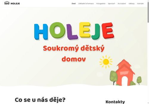 Webové stránky Soukromý dětský domov, s.r.o., Budišov