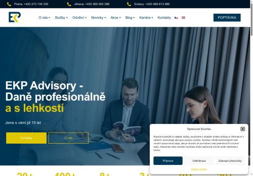 Webové stránky EKP Advisory, s.r.o., Svitavy