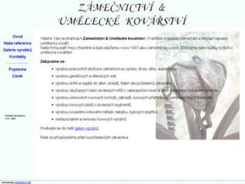 Kovářství a zámečnictví - Michal Kopuletý