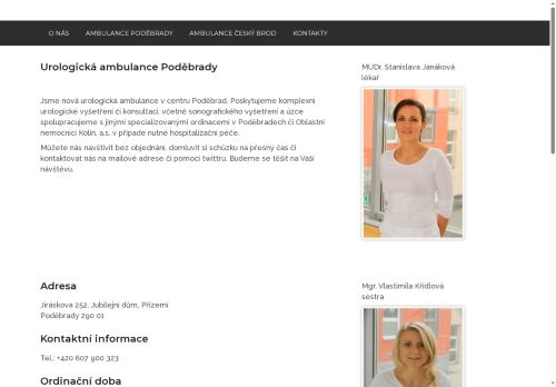 Zobrazit webové stránky Urologická ambulance - MUDr. Stanislava Janáková