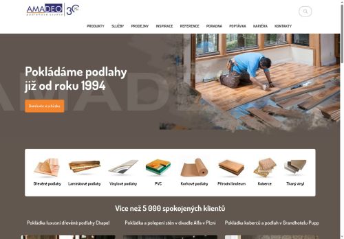AMADEO HOLDING s.r.o. nabízí práci na pozici podlahář v obci Plzeň