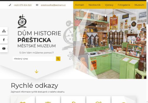 Zobrazit webové stránky Dům historie Přešticka