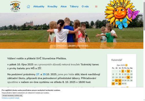 Zobrazit webové stránky Středisko volného času Slunečnice Přeštice
