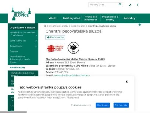 Charitní pečovatelská služba Blovice, Spálené Poříčí