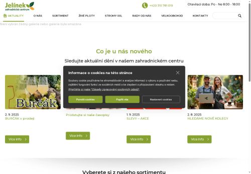 Zahradnické centrum Jelínek s.r.o. nabízí práci na pozici Barista/ka v obci Veltrusy