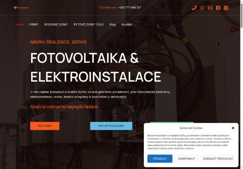 Webové stránky Fotonity s.r.o., Mělník