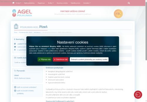 Zobrazit webové stránky Alergologická ambulance - MUDr. Valerie Balínová