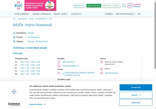 Zobrazit webové stránky Chirurgická ambulance - MUDr. Hana Haasová