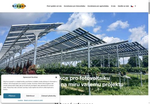 Webové stránky bragen s.r.o., Litomyšl